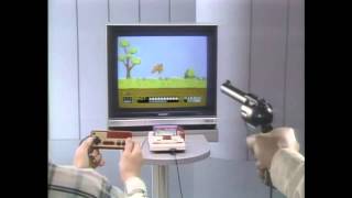 CM Famicom (NES) Wild Gunman (ワイルドガンマン) Duck Hunt (ダックハント) Hogan's Alley (ホーガンズアレイ)