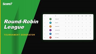 How to Create a Round-Robin Tournament Online — Score7