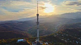 Kok Tobe Mountain. Almaty, Kazakhstan | 4K Drone Footage, Aerial