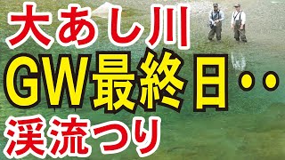 【渓流釣り　大芦川】GW最終日の大芦川の映像です。上流でのルアー釣り（栃木県鹿沼市）　River Healing Channel