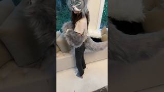 How to make a tail(with no foam) #therianthropy #therian #quadrobics #mask #tail