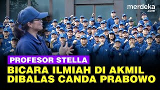 Semua Ngakak Dengar Presiden Prabowo Jawab Profesor Stella Bicara Ilmiah di Akmil