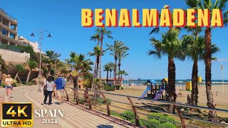 Beautiful Benalmádena Seafront Promenade, Spain 2024・4K walking tour