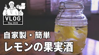 【手作り果実酒】レモンで果実酒を作ってみた！【簡単】