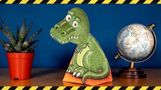 Dinosaur 3D illusion - Print your Dinosaur, Dragon or Cow that follow your gaze optical illusion