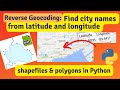 Find city names from coordinates (latitudes and longitudes)