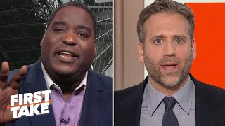 ‘Why are you rolling your eyes at me?’ – Damien Woody and Max Kellerman get heated | First Take