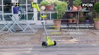 Ryobi 18V ONE+™ Cordless Patio Cleaner with Wire Brush Starter Kit [14s]