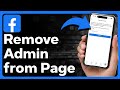 How To Remove Admin From Facebook Page