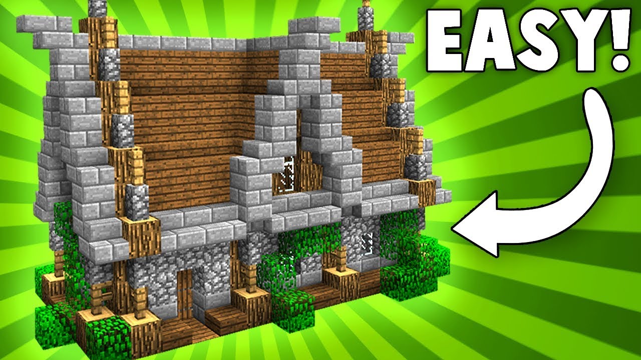 Stylish & Compact Medieval House! - Minecraft Tutorial - YouTube