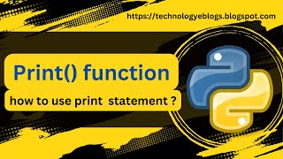 print statement in python | Output Statement or Print Function in Python (Hindi)
