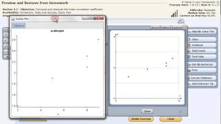 Scatter Plot and Correlation Coeff - StatCrunch