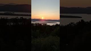 Pilot Knob gazebo at #sunset #explore #adk #nature #hiking #lakegeorge