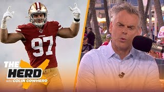 Colin makes his Super Bowl pick, says he likes what he saw from Baker | THE HERD | LIVE FROM MIAMI