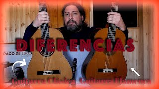 Diferencias entre guitarra clásica y flamenca.#guitarra #flamenco #tutorial