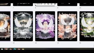 Loving Memory Design Canva Editable Bundle, Memorial &Funeral Different Heaven Background Template