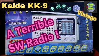 KAIDE KK9. SW Radio.  Sorry but a truly awful radio ! #radio