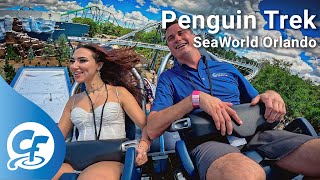 Penguin Trek front seat on-ride reverse ridercam 4K POV @60fps SeaWorld Orlando