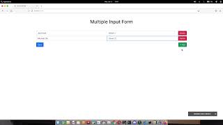 Multi Input Form Using JQuery HTML & PHP