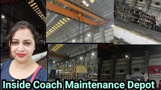 Inside Coach Maintenance Depot || Silchar railway station || NF railway NFR 125 years old yard