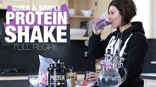 QUICK AND EASY POSTWORKOUT SHAKE RECIPE w/ DLB
