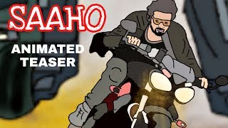 Saaho teaser animated version | prabhas | shraddha kapoor | by animated vines of mk