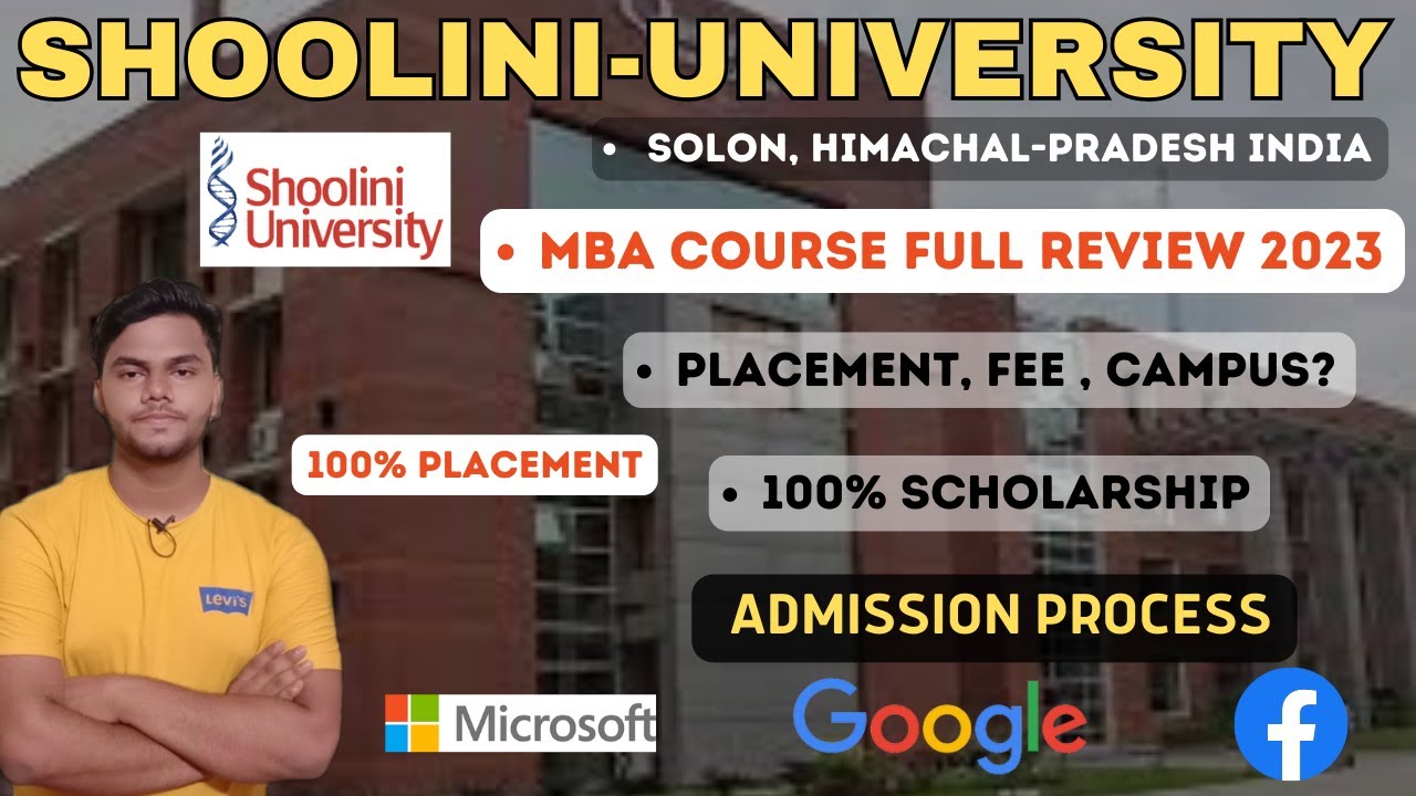 Shoolini University - MBA Full Review, Placement, Fee, Campus Tour ...