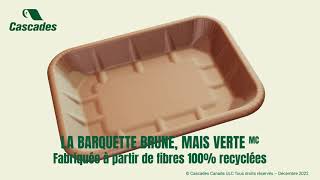 La barquette Cascades : brune mais verte (écoresponsable) | Solution d'emballage durable