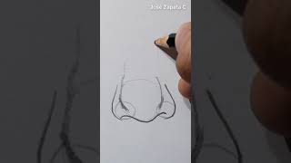 ¿Cómo dibujar una nariz? | How to draw a nose? | #Shorts