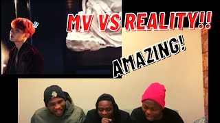 REACTION TO BTS MV vs REALITY