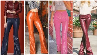 latex flare pants/ fabulous and extremely gorgeous leather and latex flare pants