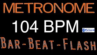 104 BPM FREE Metronome Best Free Online Metronome  Beats Per Minute Counter Flash Drummers Metronome