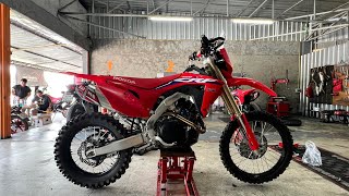 CRF450RL ตัดท้าย เปลี่ยนฝาถัง ใส่การ์ดแฮนด์