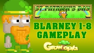 Gameplay BLARNEY PARKOUR 1-8 (St. Patrick) - Growtopia