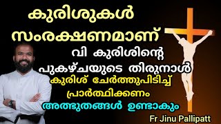 വി. കുരിശിന്റെ പുകഴ്ചയുടെ തിരുനാൾ.. കുരിശു ചേർത്തുപിടിച്ച് പ്രാർത്ഥിക്കൂ.. അത്ഭുതം ഉണ്ടാവും.🙏🙏#cross