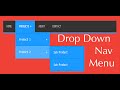 creating a drop down navigation menu using pure css and html