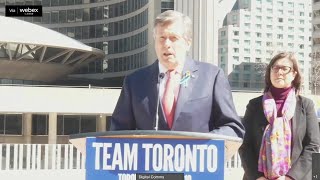 Announcement by Mayor Tory: May 9, 2022