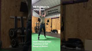 MB Pulldown to Jump Slam #slam #medball