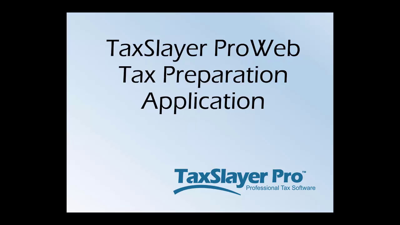 Learn About Our Cloud-Based Tax Software, TaxSlayer Pro Web - YouTube