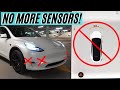 Tesla Ultra Sonic Sensor removal!