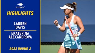 Lauren Davis vs. Ekaterina Alexandrova Highlights | 2022 US Open Round 2