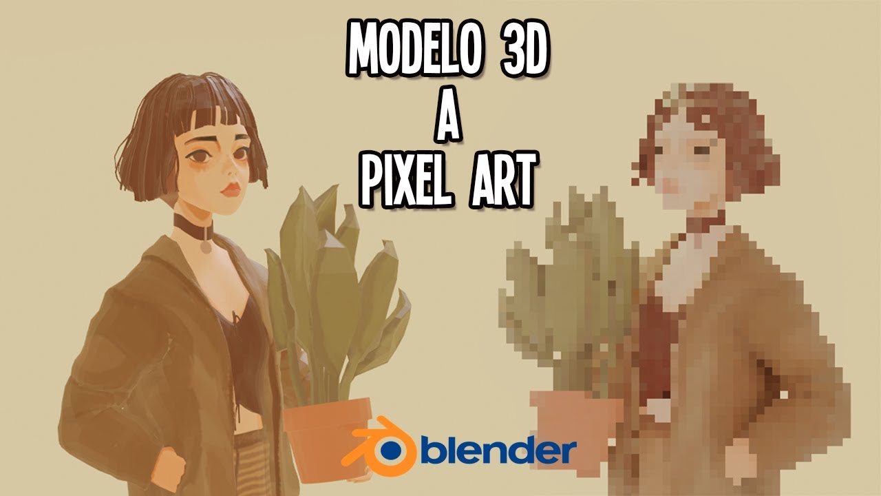 Como Convertir Modelo En 3D En Pixel Art ||Blender Tricks|| Tutorial ...