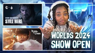 Aisha Reacts...Worlds 2024 Opening Ceremony | Still Here + Heavy Is The Crown (Official MV)