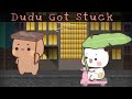 Dudu got stuck in the heavy rain |Bubu came to his rescue⛈️☔| |Peach Goma| |Bubuanddudu|