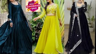 Meshoo Beautiful Partywear Anarkali Suits Review ll Try On Haul ll #MeeshoFOD #MeeshoCreator