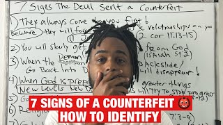 7 Signs The Devil Sent A Counterfeit | How To Identify