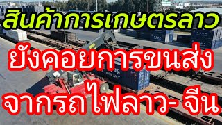 สินค้าการเกษตรลาวยังคอยการขนส่งจากรถไฟลาว - จีน