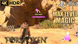 Vule Cavern FORSPOKEN Dianthus Wood Gameplay | PS5 Forspoken Max Level Magic Combat Gameplay 4K HDR