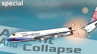 China Airlines Flight 611 crash animation (special edition) Ascent And Collapse