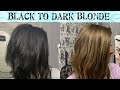 Black to blonde hair journey part1| bleach/tone hair @ home|Dark to light hair | color oops | bleach